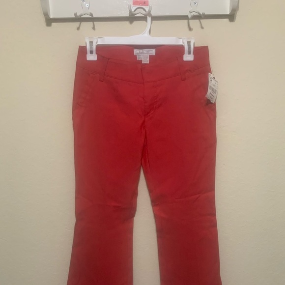 Zara Red Mid Rise Straight Jeans - Picture 3 of 7